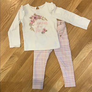 Janie and jack pink outfit